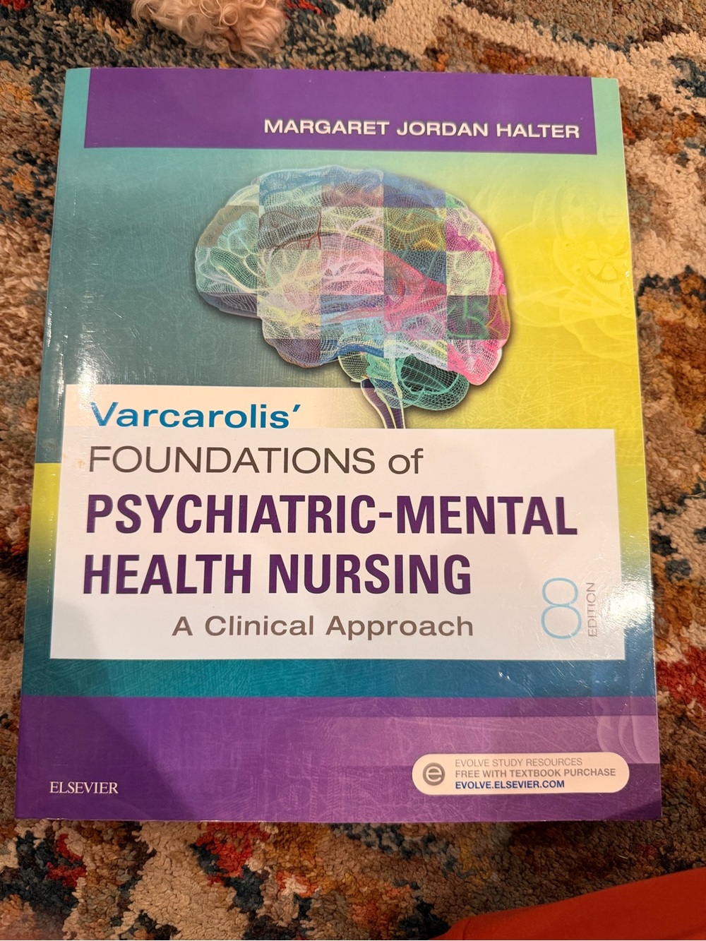 Harper Psychiatric-Mental Health Nursing Book — Purple, Teal, Yellow